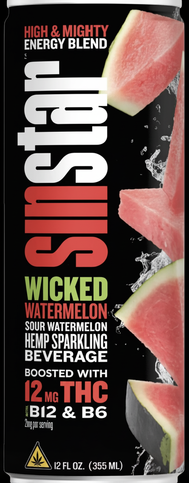 Sinstar Wicked Watermelon CBD Seltzer